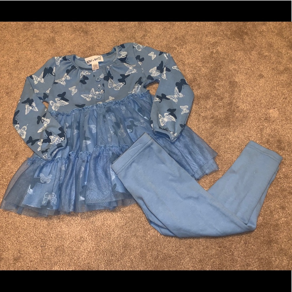 Nina & Nelli girls butterfly outfit